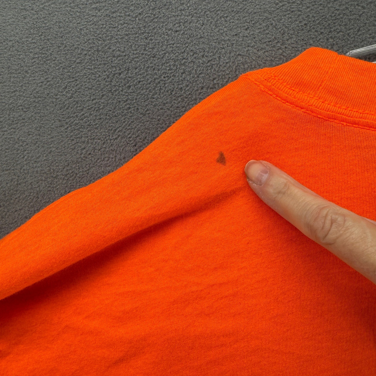 Genuine Dickies Mens 4XL Short Sleeve Pocket T-Shirt Safety Orange Workwear 4238 gallery