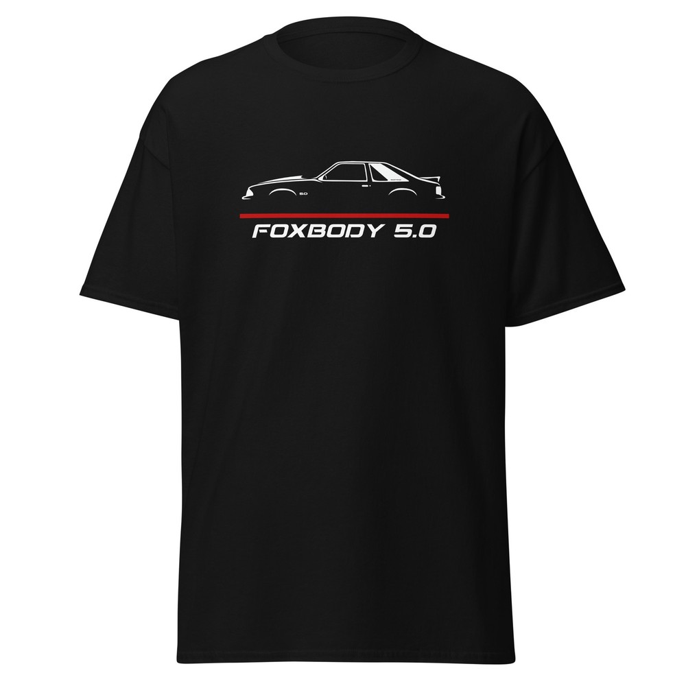 Foxbody 5.0 Vintage Notchback Pushrod Muscle Graphic Tee T-Shirt Gift