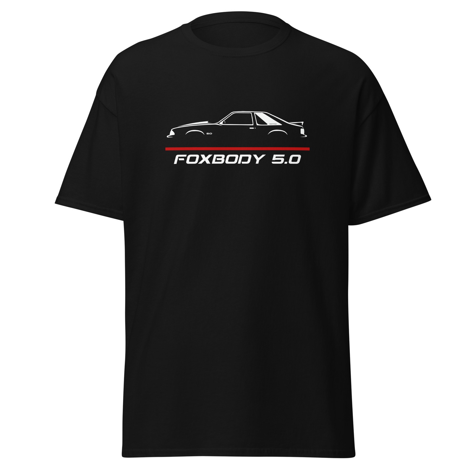 Foxbody 5.0 Vintage Notchback Pushrod Muscle Graphic Tee T-Shirt Gift
