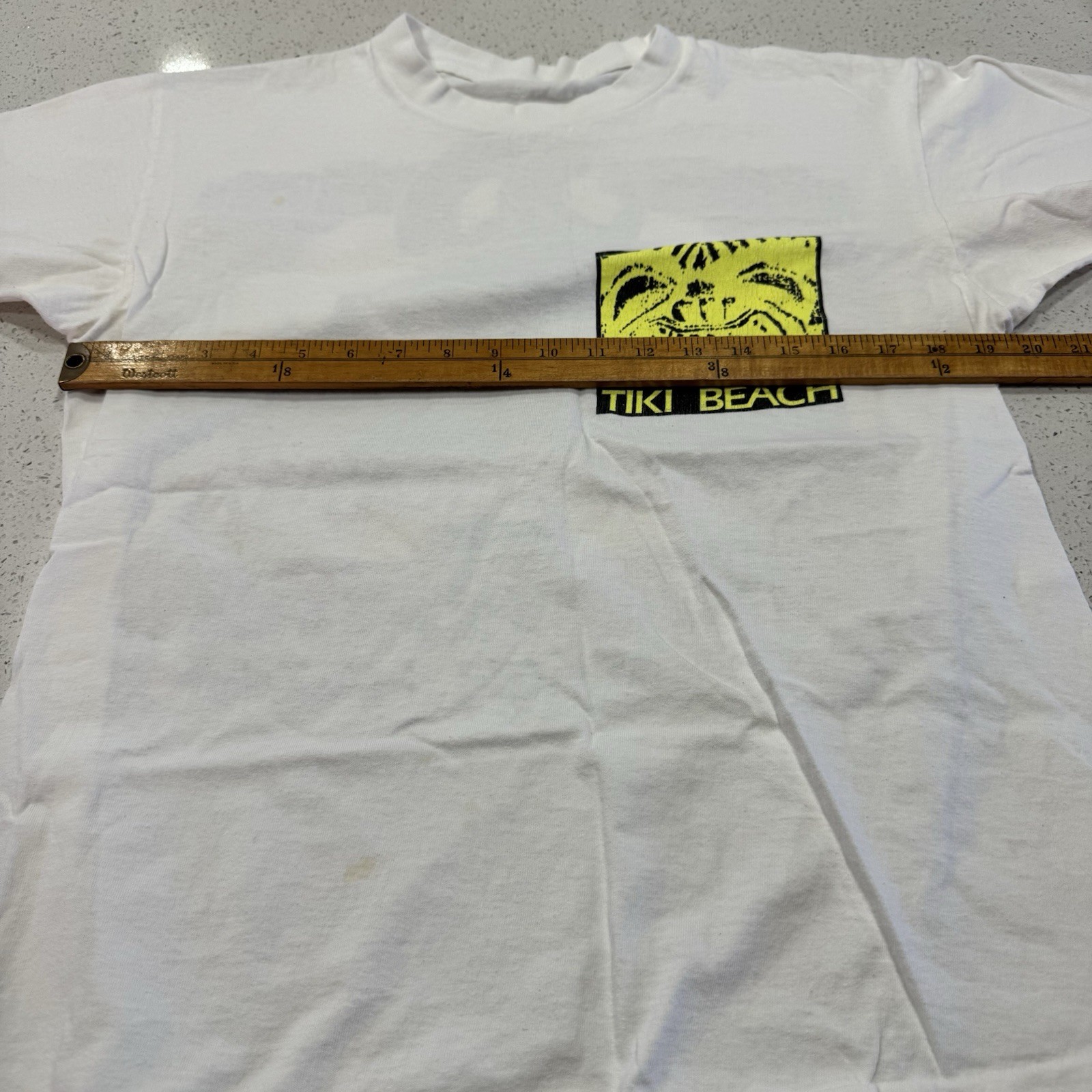 Vintage T Shirt Men Dual Double Side Single Stitch USA Tiki Beach Surf 90s Neon gallery