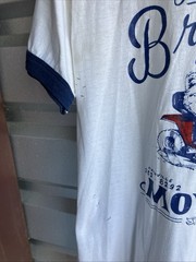 Vintage 80s Brookside Mower Nashville Tenn Ringer T-Shirt Thrashed Medium 20×26