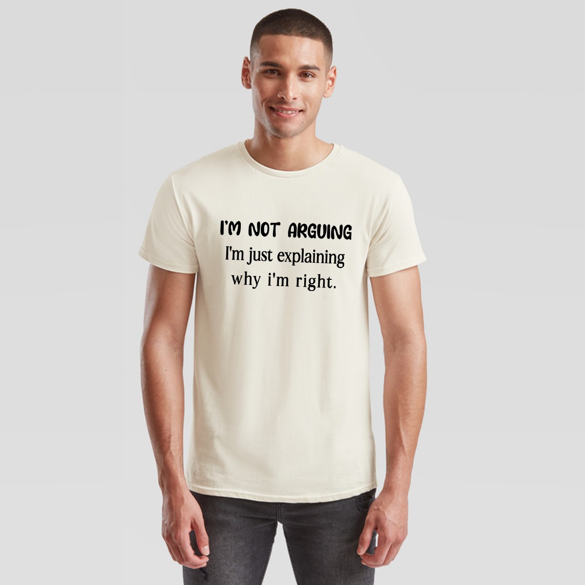 Im Not Arguing Im Just Explaining Why Im Right Sarcastic Humor Mens Tee gallery