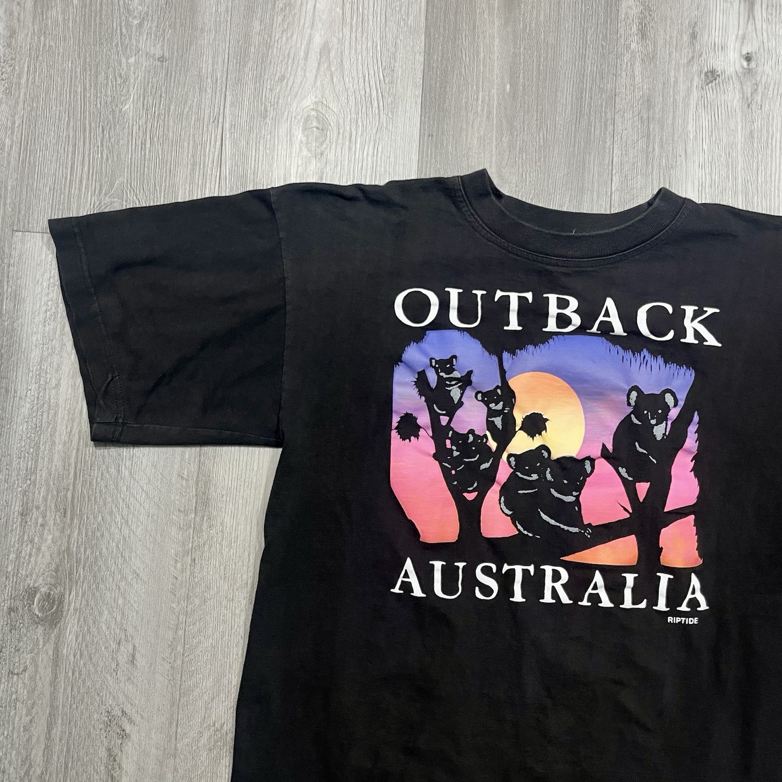 Vintage 90s Koala Sunset Outback Australia Size Large Animal Nature Tshirt