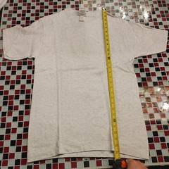 Vtg 90’s ~ HEATHER GREY ~ MEDIUM ~ 50/50 T-SHIRT Made in USA Single Stitch