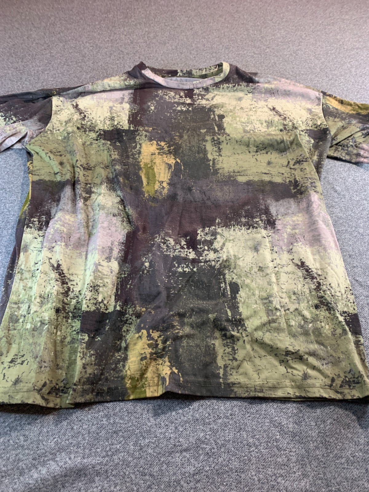 BoohooMan T Shirt Men Multi Camouflage Streetwear Short Sleeve Crewneck Pullover gallery