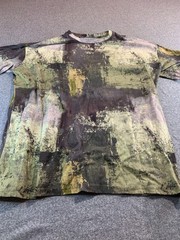 BoohooMan T Shirt Men Multi Camouflage Streetwear Short Sleeve Crewneck Pullover