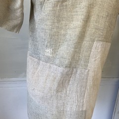 PIECED and Mended Vintage Wool Blend Shirt 1900-1910s Wool Undershirt French Wo