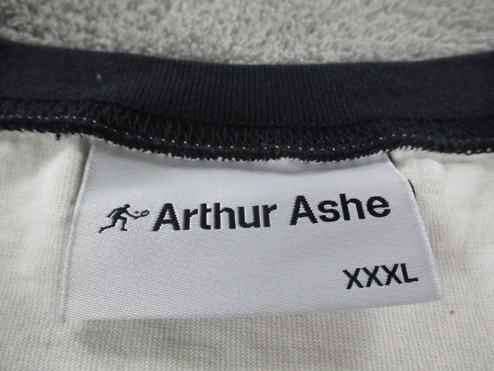 Arthur Ashe Shirt Mens 3XL White ASHE Logo Ringer Tennis Graphic T-Shirt gallery