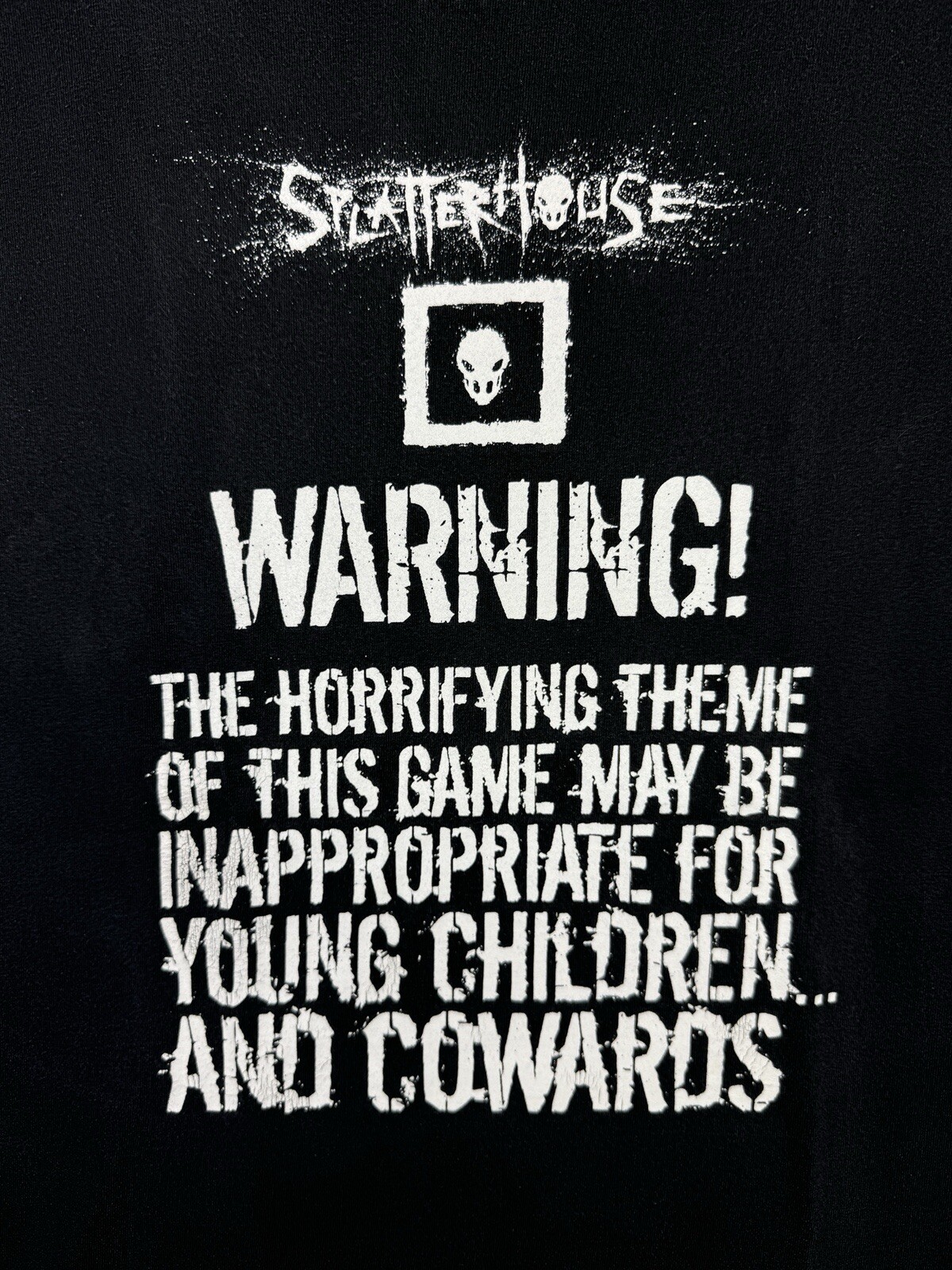 Vintage Y2K Splatterhouse Warning! Horrifying Theme Game Promo Rare Computer XL gallery