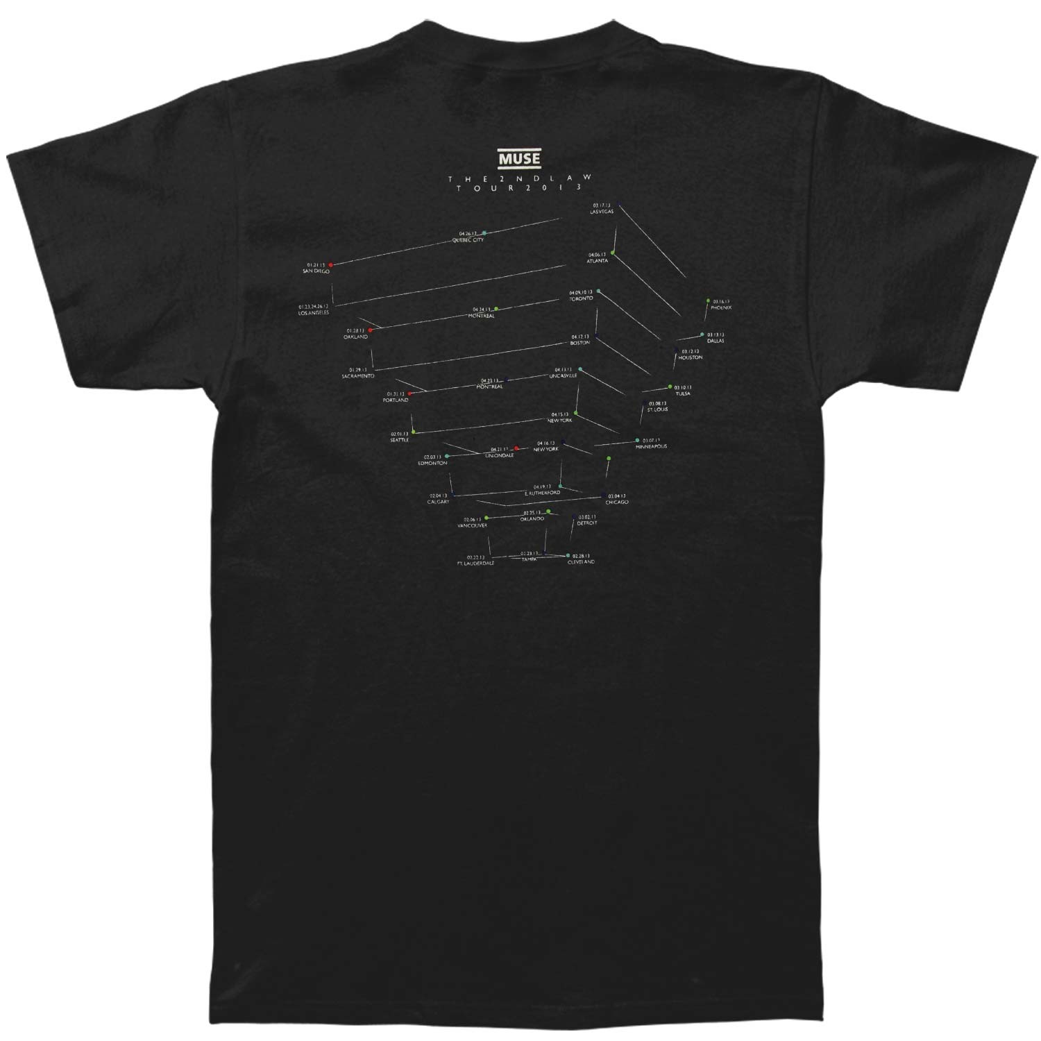 Men's Muse Explode Tour T-shirt X-Large Black gallery