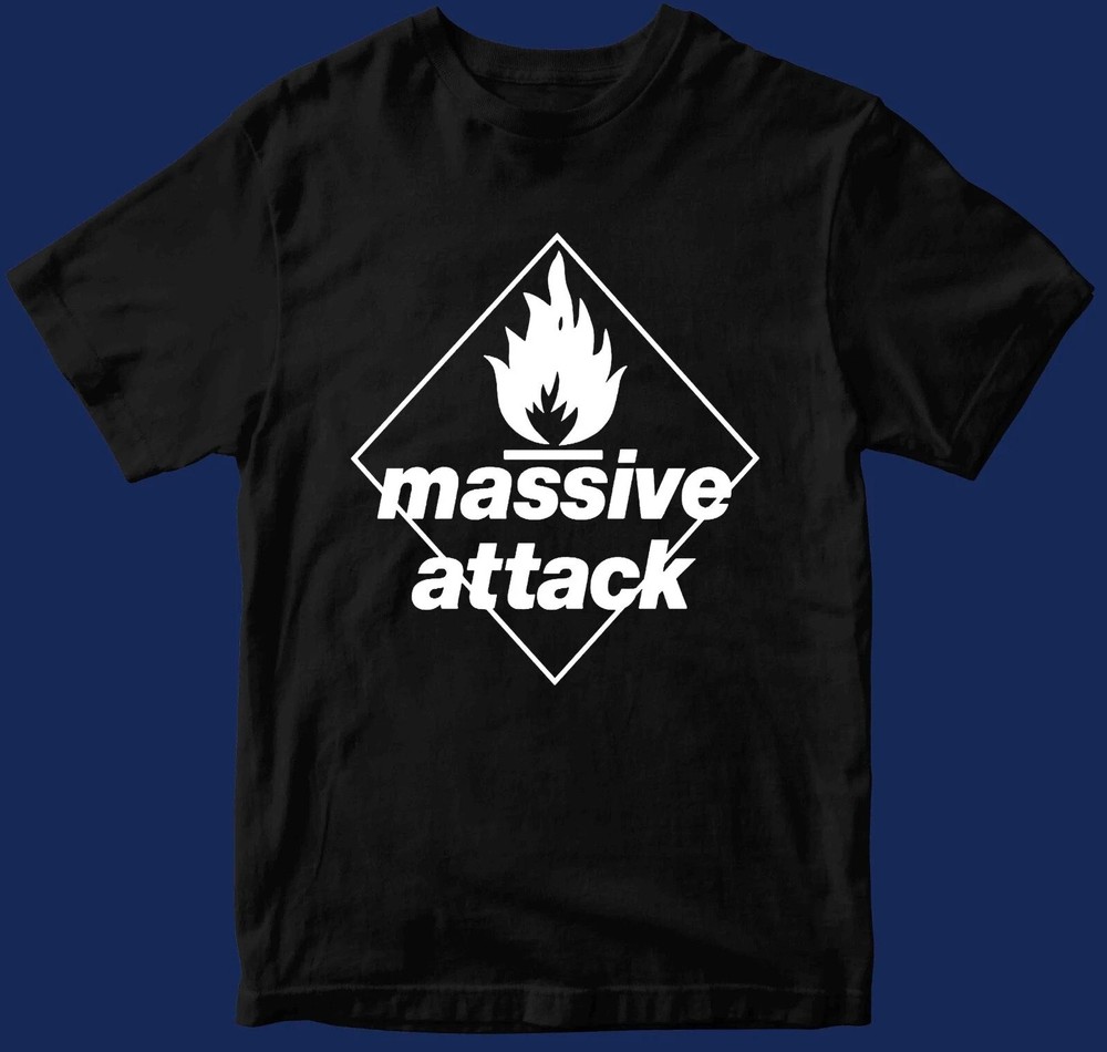 Massive Attack T Shirt NEW RARE Black cottton All size S-345XL Gift Fan