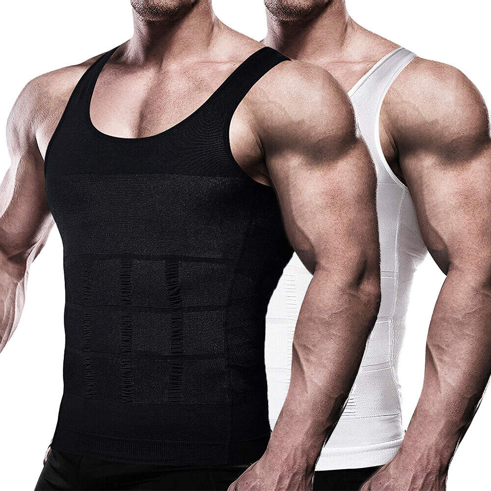 FAJAS Men Body Slimming Tummy Shaper Belly Underwear Shapewear Undershirt Vest gallery