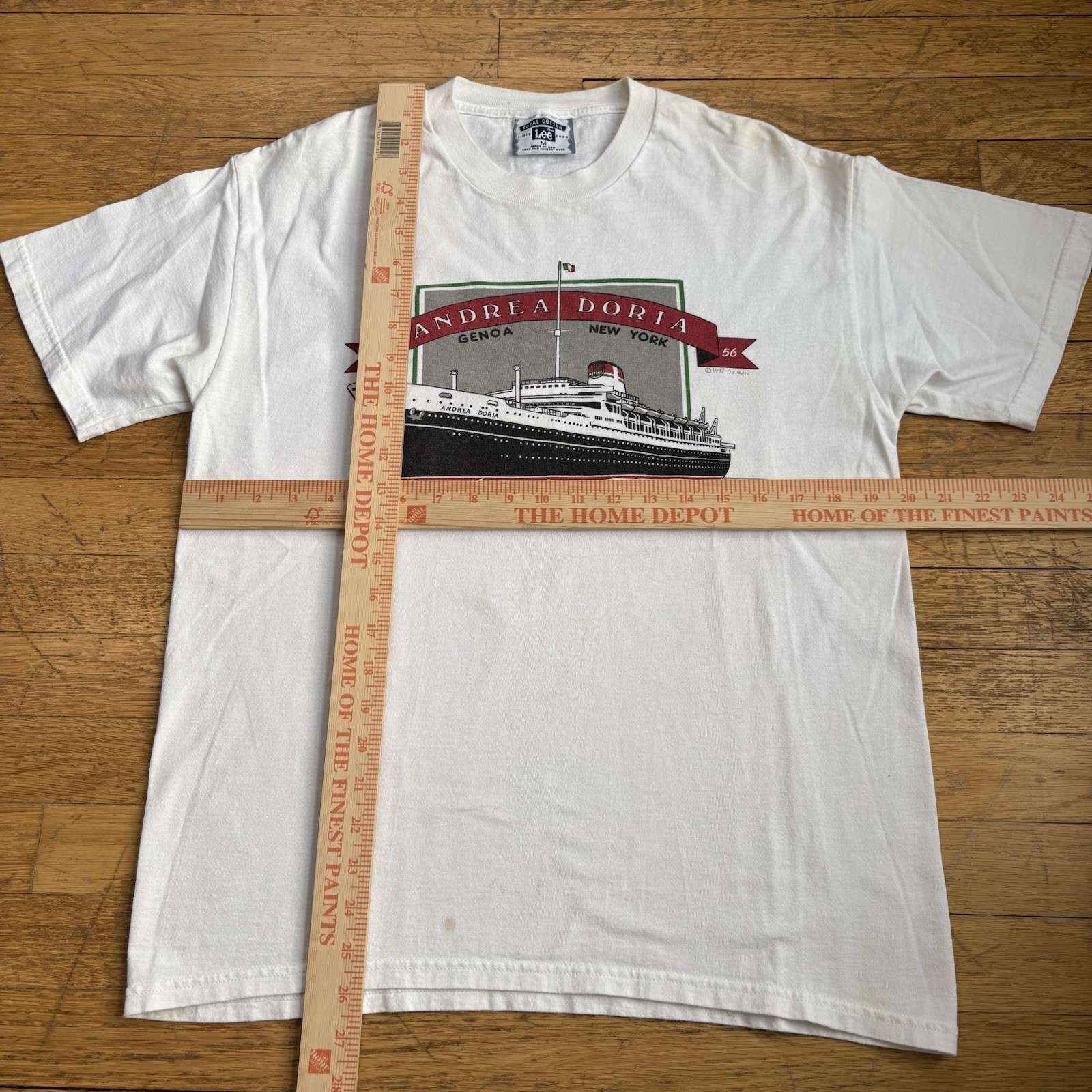 Vintage Andrea Doria Ship Shirt Genoa New York 90s Size Medium gallery