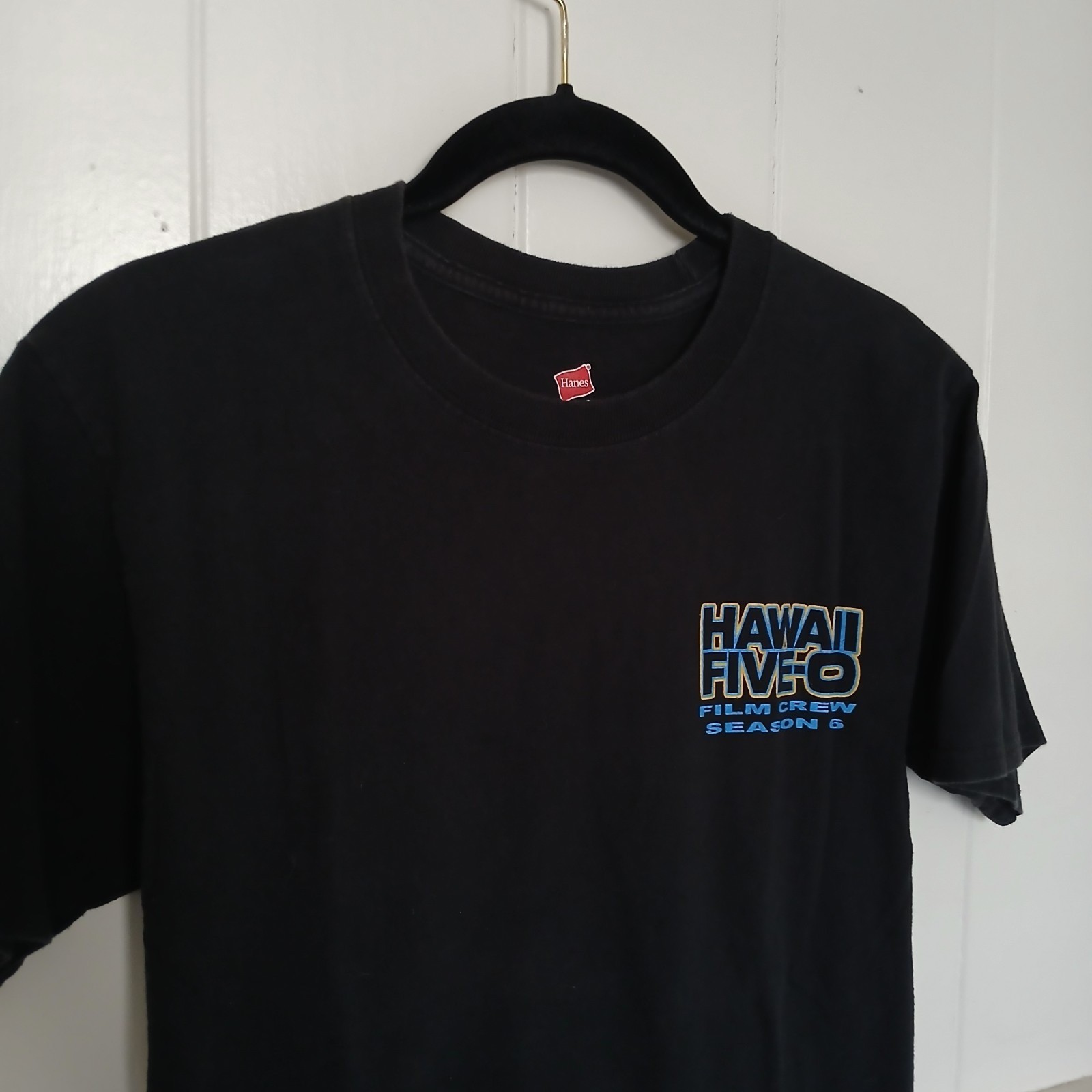 Hawaii Five-O T-Shirt FILM CREW Season 6 Tee Men's Small Black Cotton 5 0 gallery