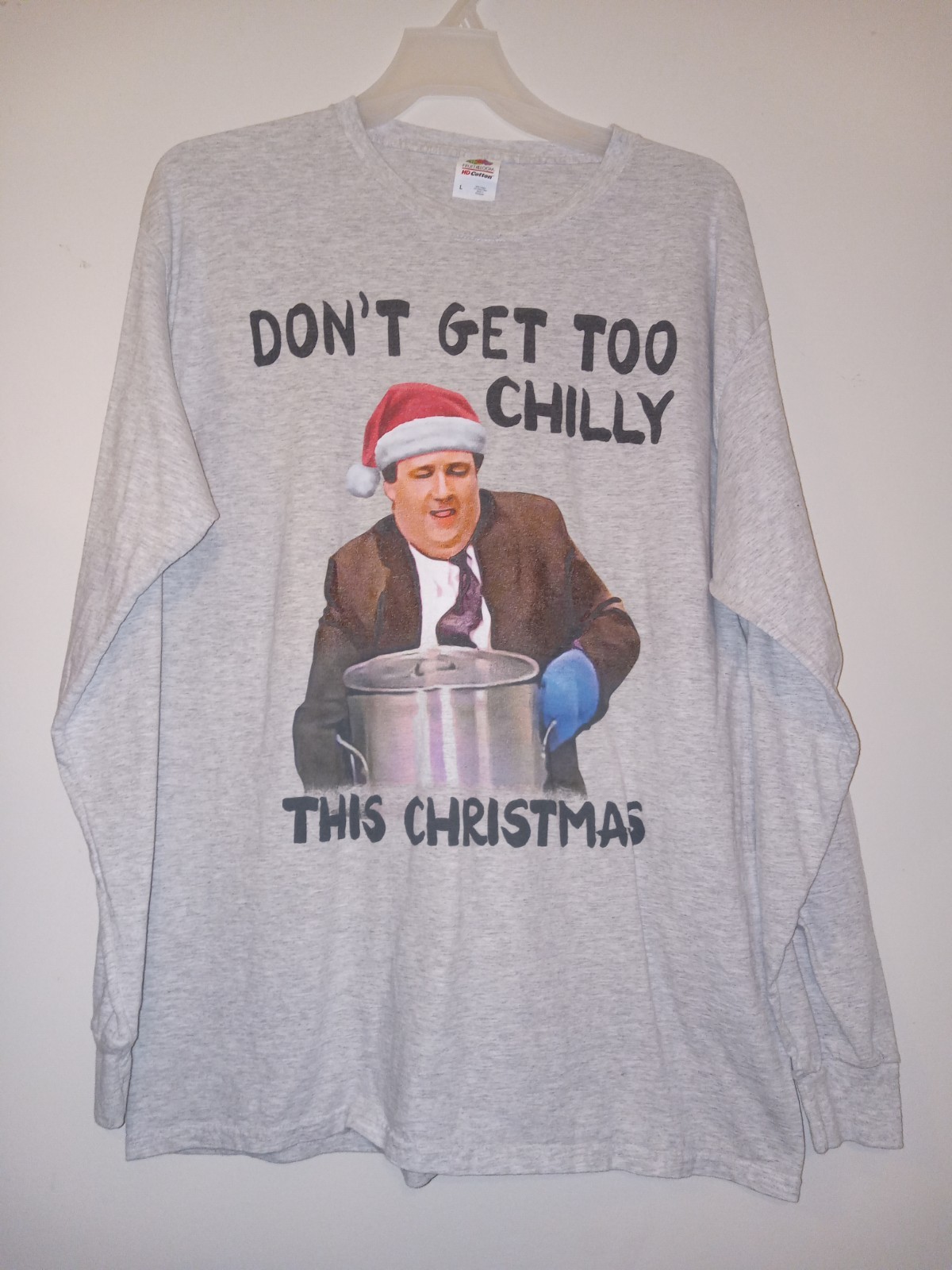 The OFFICE Funny Xmas L Sleeve GRAPHIC TEE SZ LG gallery