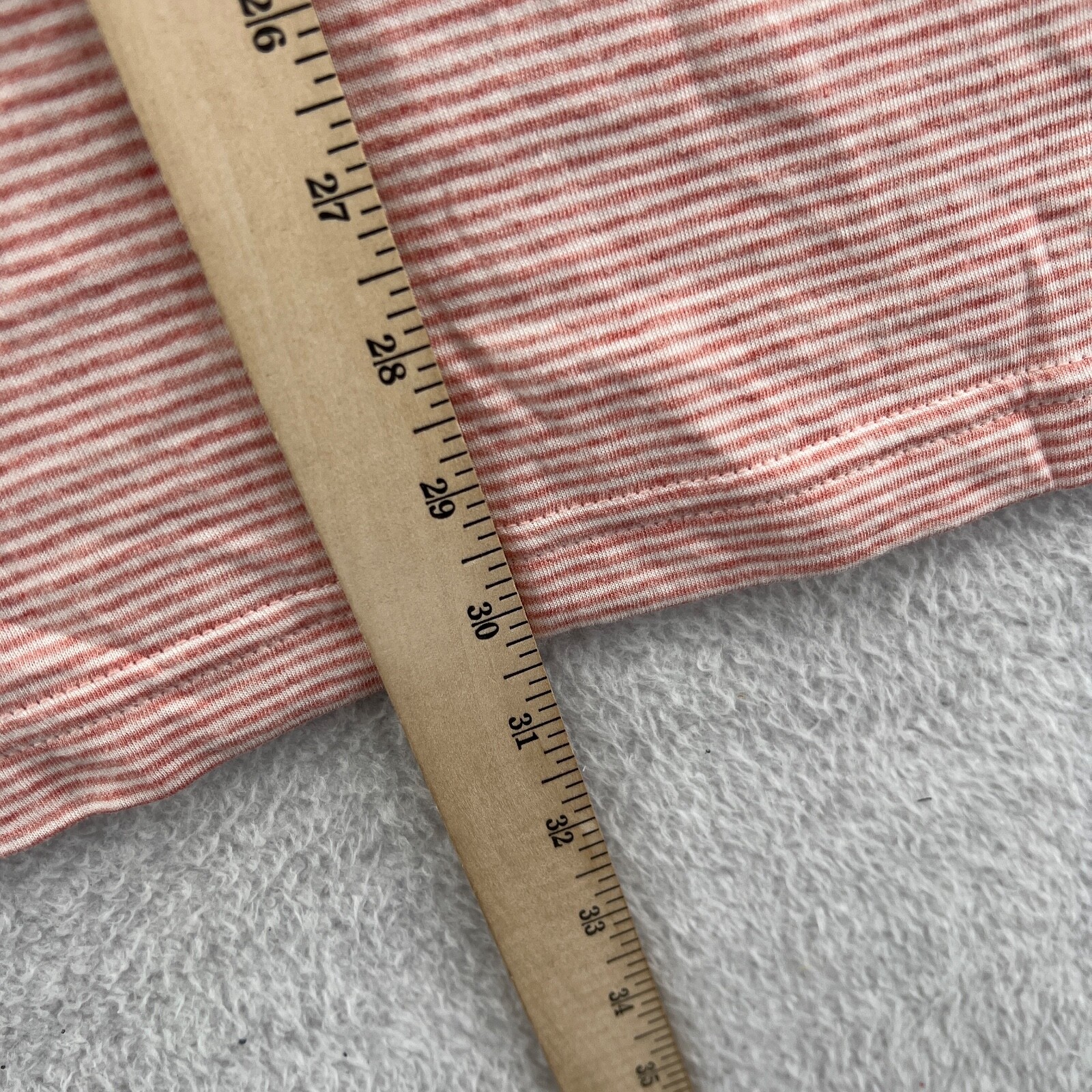 Faherty Striped Shirt Mens XL Orange Cloud Cotton Soft Short Sleeve Tee *B4 New gallery