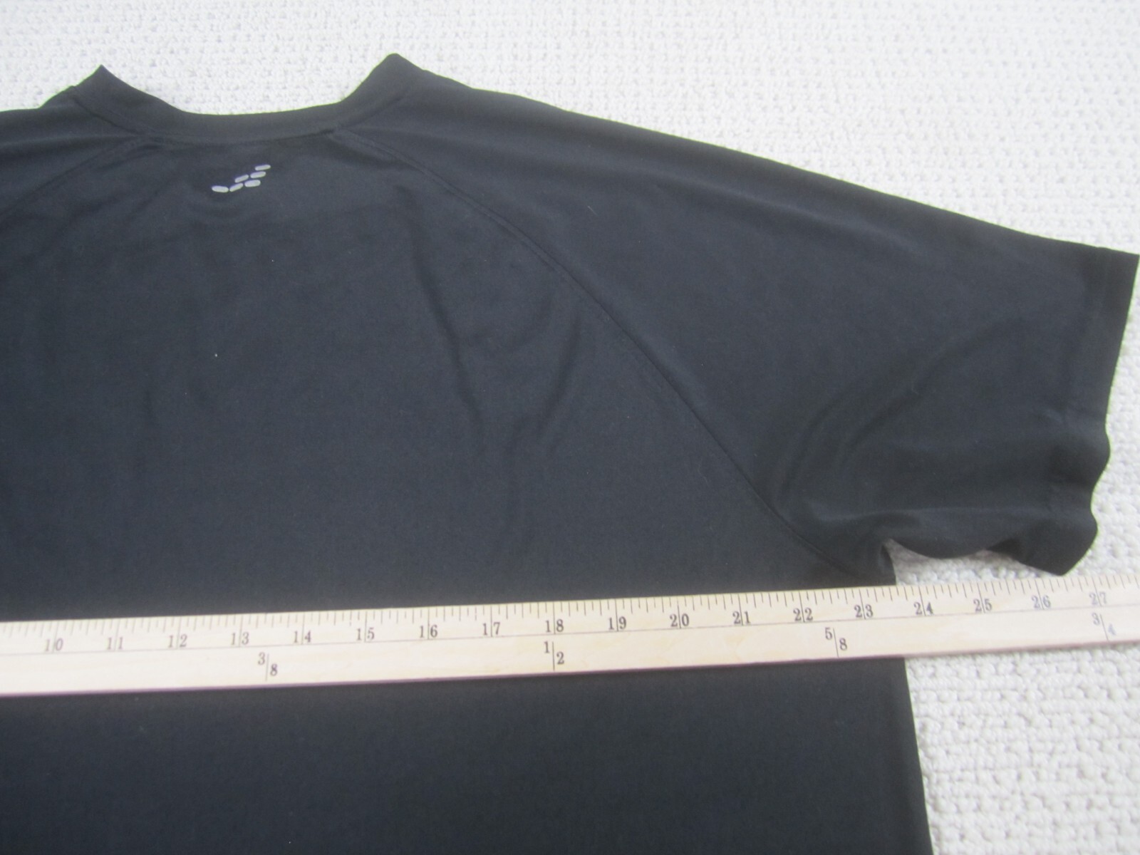 BCG Shirt Mens Large Black Athletic Gym Short Sleeve Polyester Spandex Crew Neck gallery