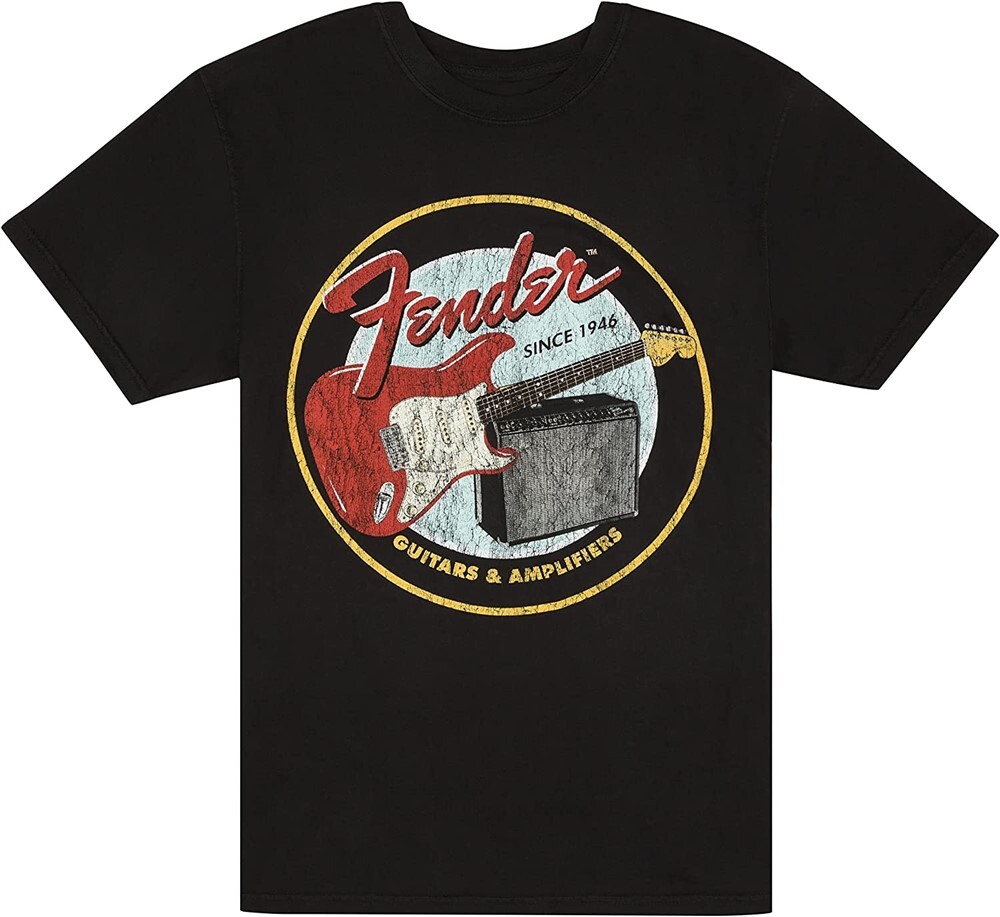 NEW Fender 1946 Guitars And Amplifiers T-Shirt, BLACK - CHOOSE YOUR SIZE! gallery