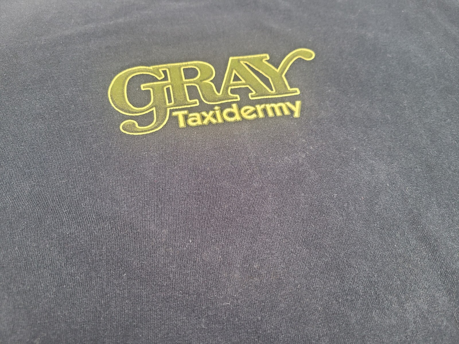 Bass Fishing Shirt Mens Medium Black Gray Taxidermy Classic Outdoor Tee gallery