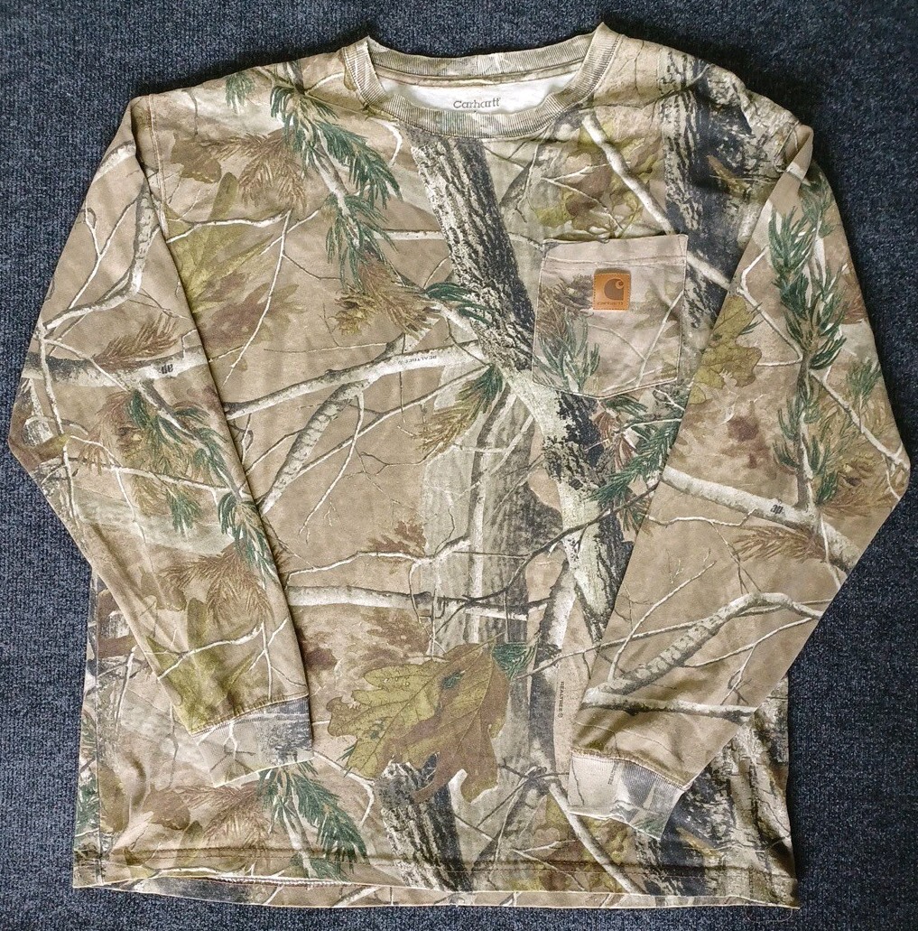 Carhartt Mens Large Long Sleeve Camouflage Realtree Tee Shirt gallery