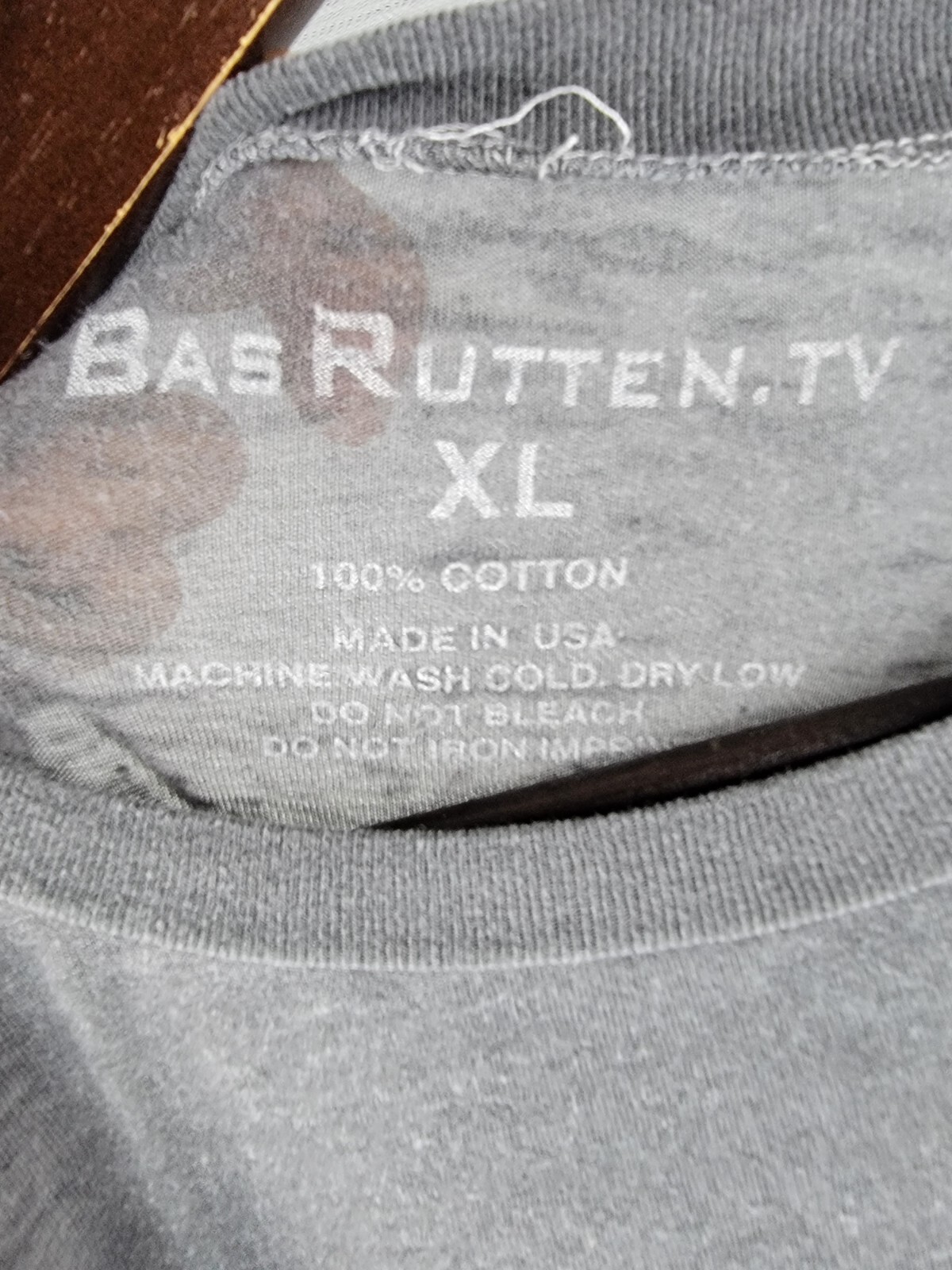 Bas Rutten T-shirt size XL warrior monster martial arts gray semi-sheer gallery