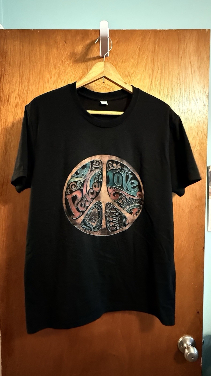 Unisex Large T-Shirt With Boho Decal