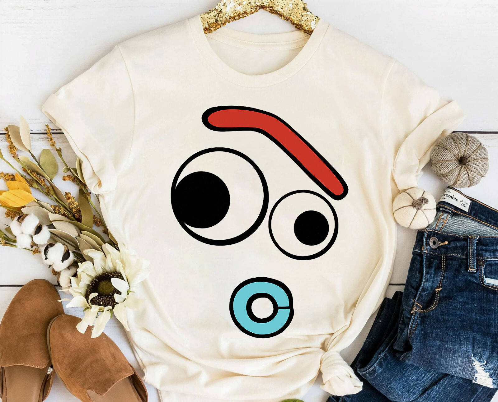 Disney Pixar Toy Story 4 Forky Big Face Funny Unisex Adult Kid Tee 660657 gallery