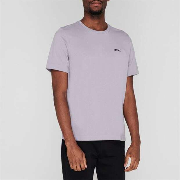 Mens Slazenger 100% Cotton Plain Crew Neck T Shirt XS S M L XL XXL 3XL 4XL BNWT gallery