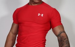 MEN’S RED SHORT SLEEVE COMPRESSION SHIRT SIZE X-LARGE
