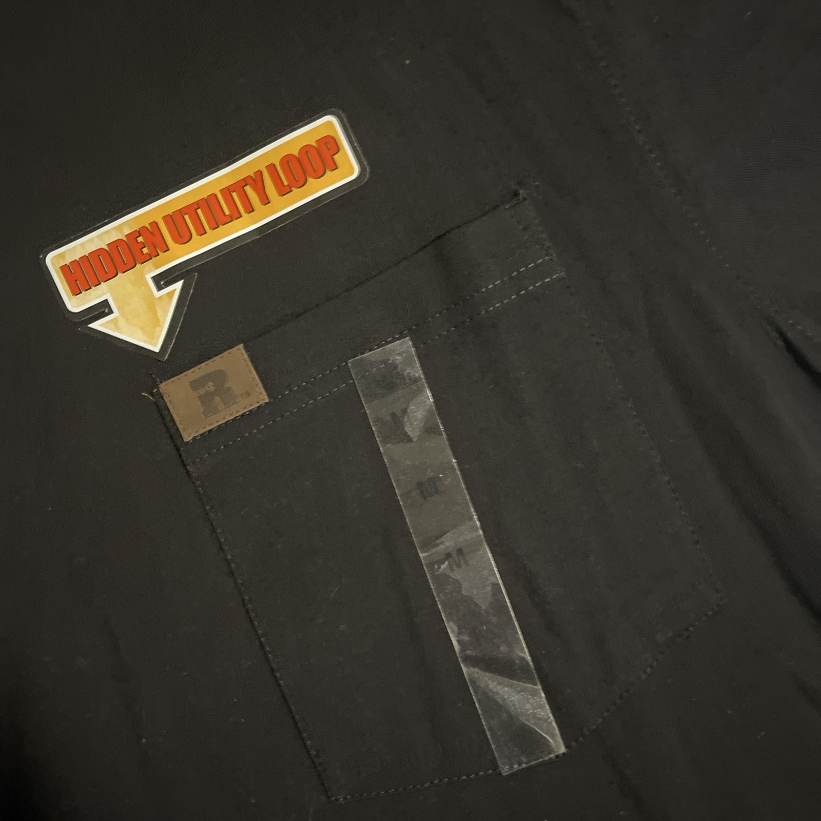 Wrangler Riggs Workwear Short Sleeve Pocket Utility Loop T Shirt Mens black gallery