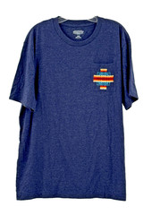 Pendleton Woolen Mills Men’s Short Sleeve Embroidered Pocket T-Shirt Navy Sports
