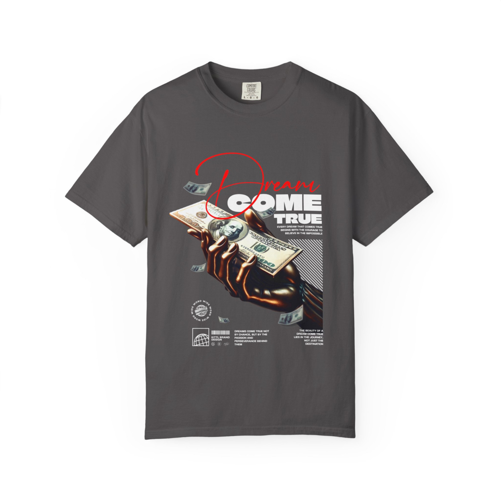 Dream Come True Graphic Tee, Comfort Colors T Shirt, Unisex Streetwear Tee gallery