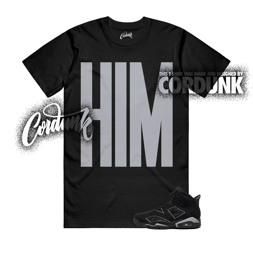 6 Cap and Gown Black Multi-Color Reflect Silver T Shirt Match HIMTALL