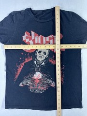 Ghost Band Horror Graphic Tee Black Red Occult Metal Rock Shirt Small