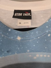 An Officially Licensed Shirt Features Dye Sublimation Print In A Size 2xl