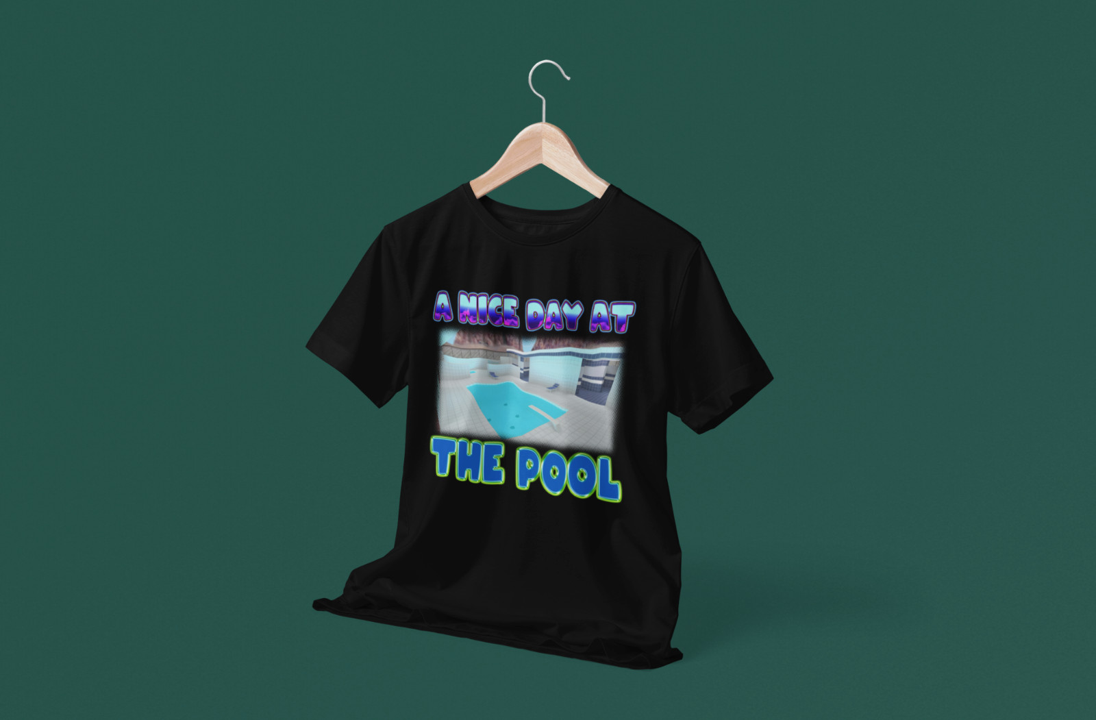 Vintage Counter-Strike Bootleg T-Shirt - A Nice Day at the Pool - fy_pool_day gallery