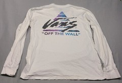 Vans OFF THE WALL Mens Medium Long sleeve Decal T-shirt top White