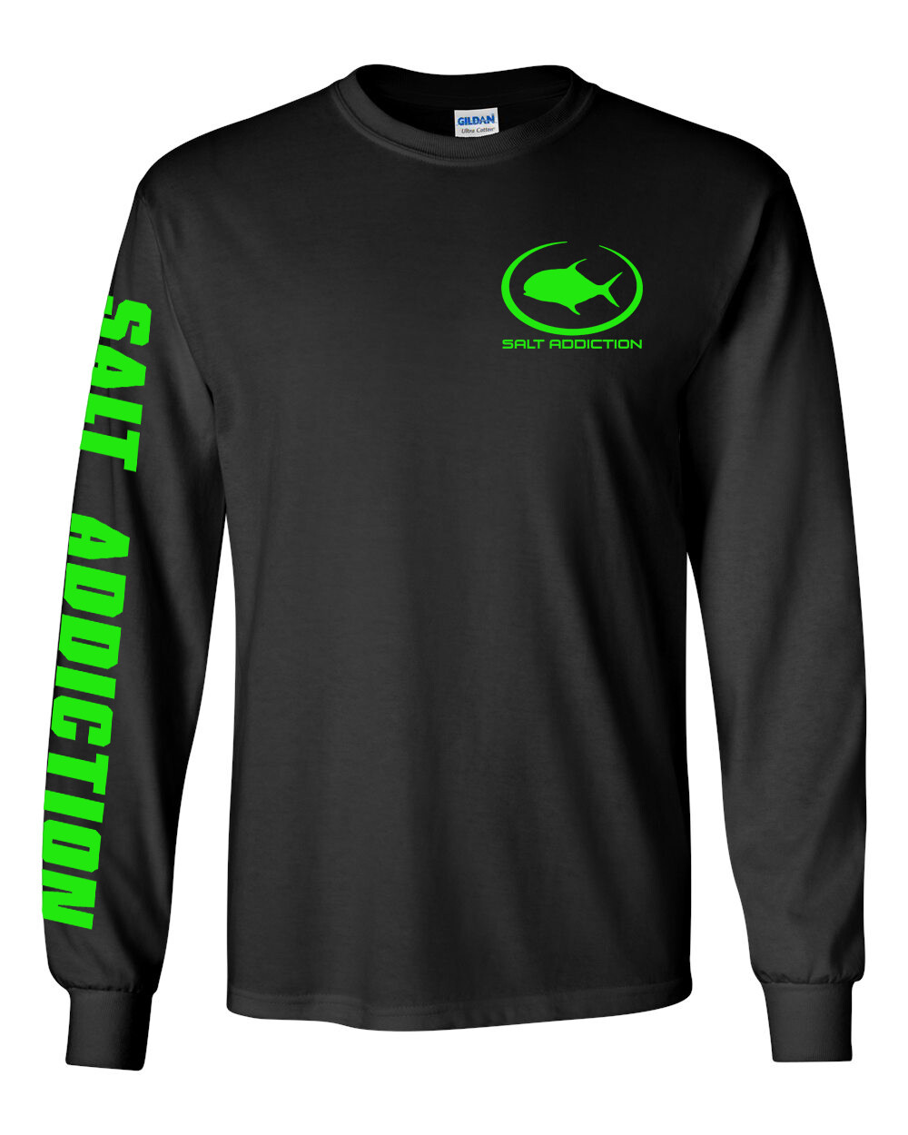 Salt Addiction t shirt long sleeve men's saltwater flats fishing apparel Permit gallery