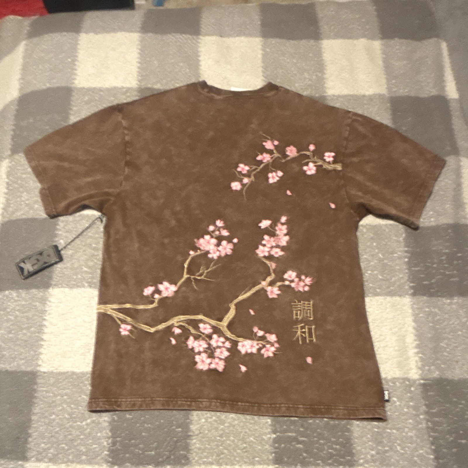 DGK Men’s Cotton T-Shirt M Brown Crew Neck Short Sleeve Graphic Embroidered gallery