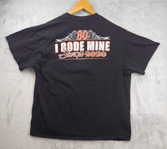 2020 Sturgis Motorcycle I Rode Mine 80th Anniversary Shirt- Men’s 2XL Black