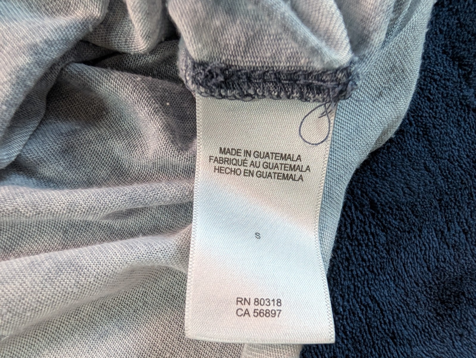Lucky Brand Venice Burnout V Neck T Shirt VERY THIN Short Sleeve Gray Men's S gallery