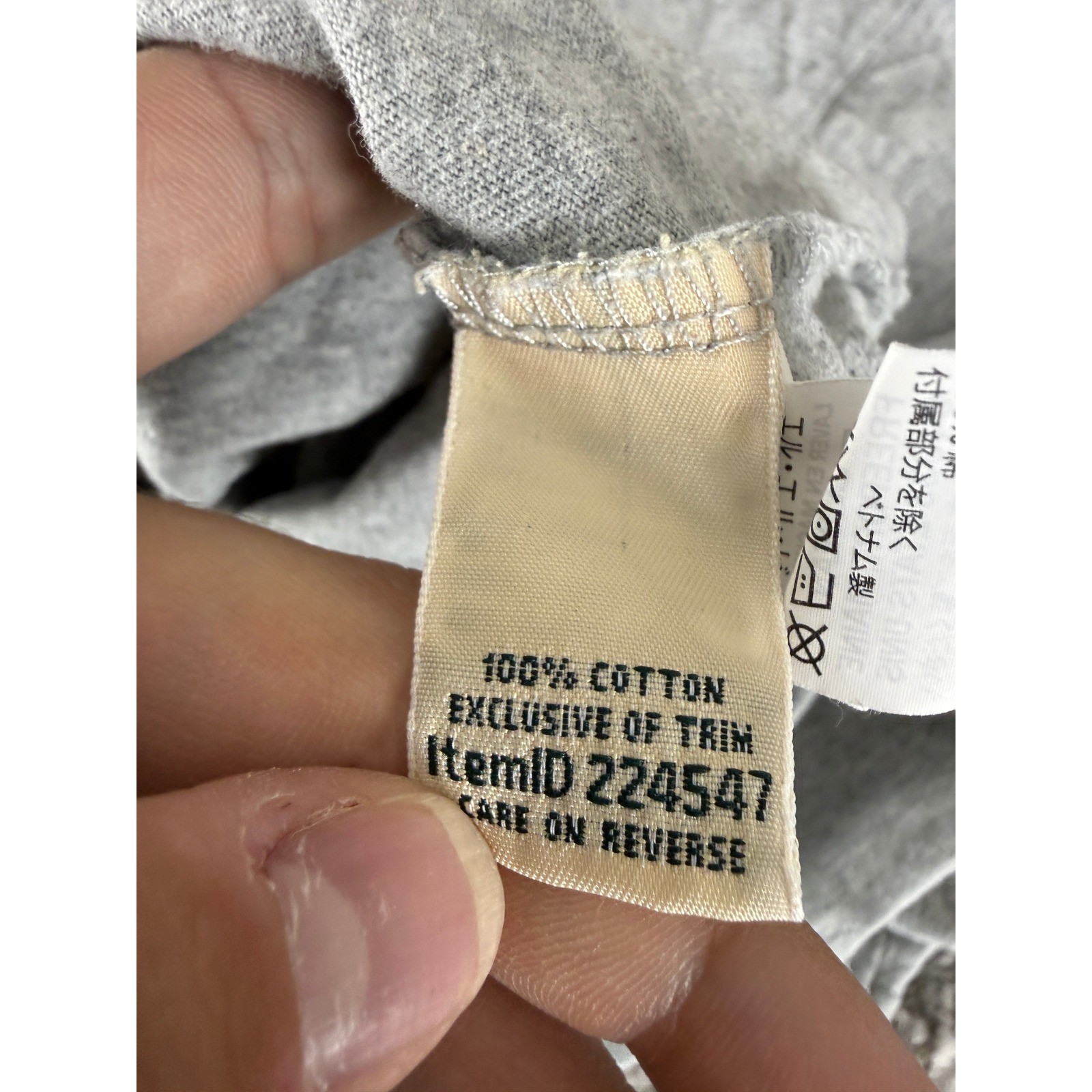 L.L.Bean Size XL Traditional Fit Cotton Essential T-Shirt Gray Short Sleeve Mens gallery