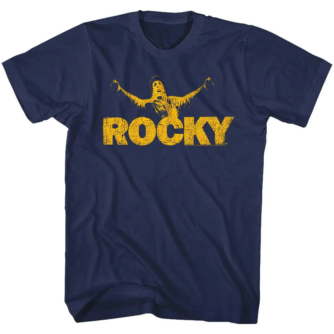 Rocky Balboa Vintage Logo Men's T Shirt Boxing Movie Fighter Training Pose Sly gallery
