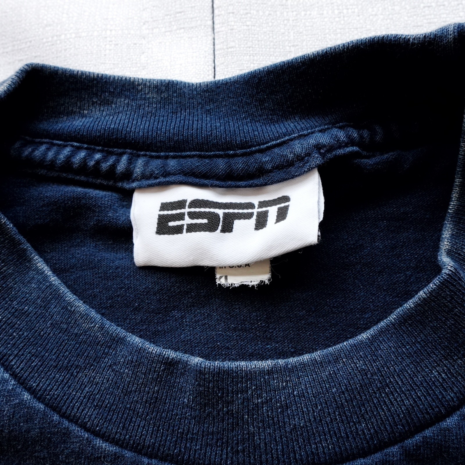 Vintage 90s ESPN Baseball Tonight Promo T-Shirt Mens XL Blue Made In USA Cotton gallery