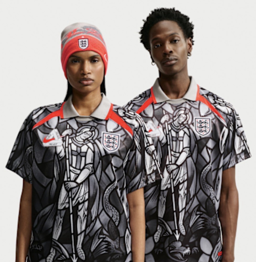 Nike England x Palace Pewter Grey Soccer Jersey IM3198-052 Football Size S gallery