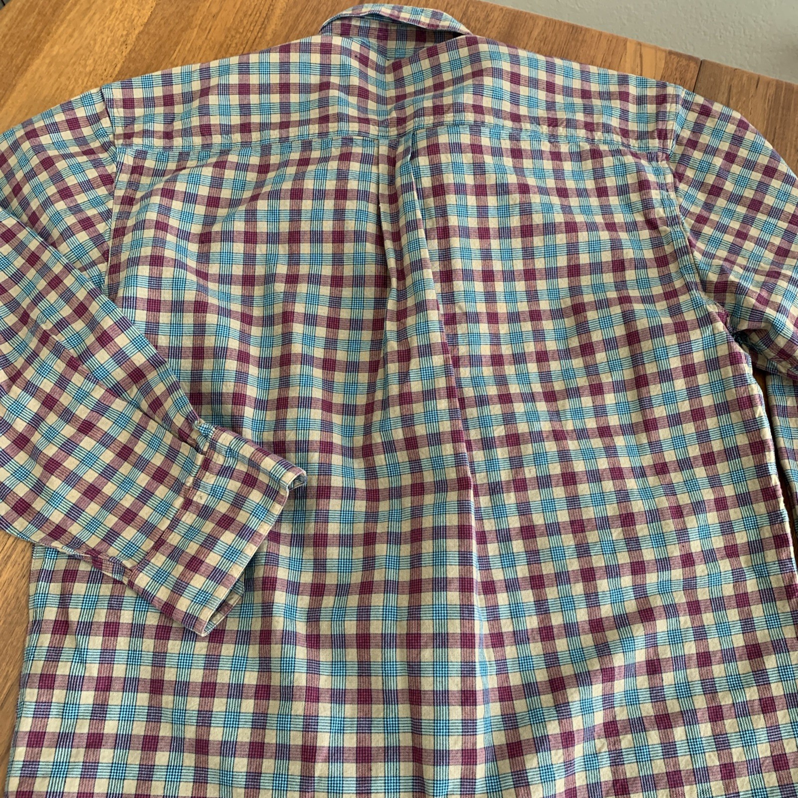 Gibbs & Mitchell Mens Button Down Shirt Long Sleeves 100% Cotton Size M gallery