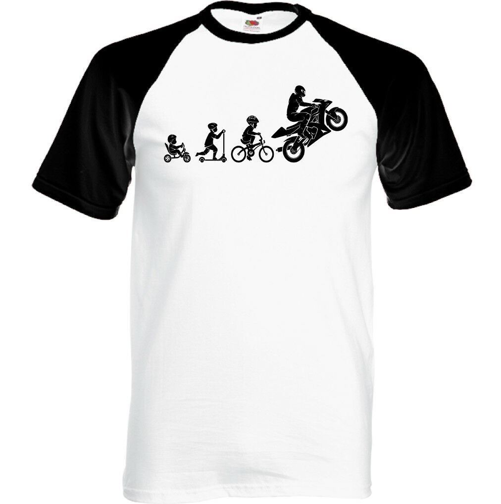 Motorbike Evolution T-Shirt Mens Funny Superbike Motorcycle Sports Bike Biker gallery