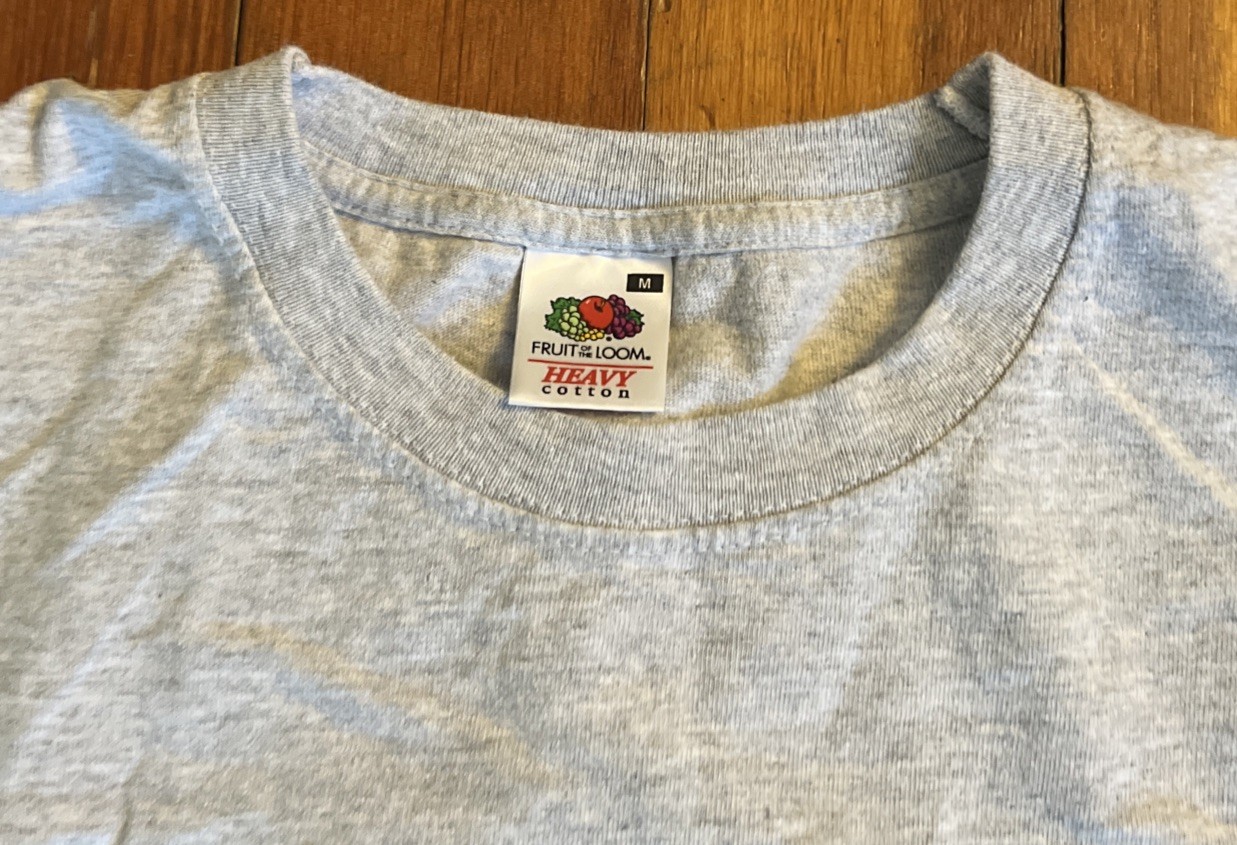 London Union Jack T-shirt gray medium fruit of the loom heavy cotton gallery