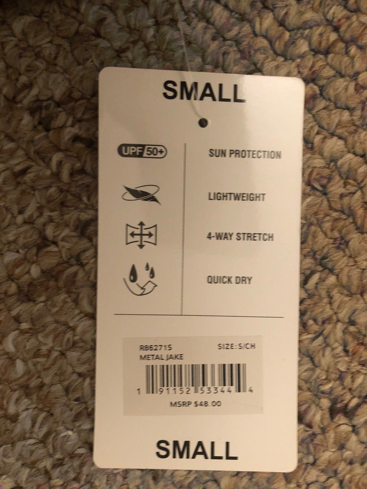 NWT Men's Small Gray ZeroXposur Black Sun Protection All-Day Comfort Active gallery