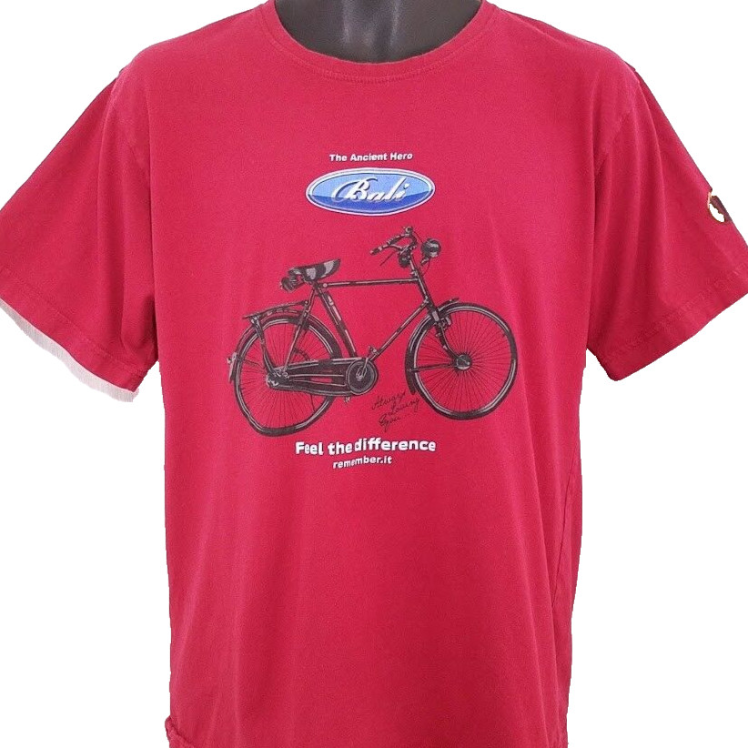 Bali Bicycle T Shirt Mens Size Medium Red Krisna Indonesia Always Loving You gallery